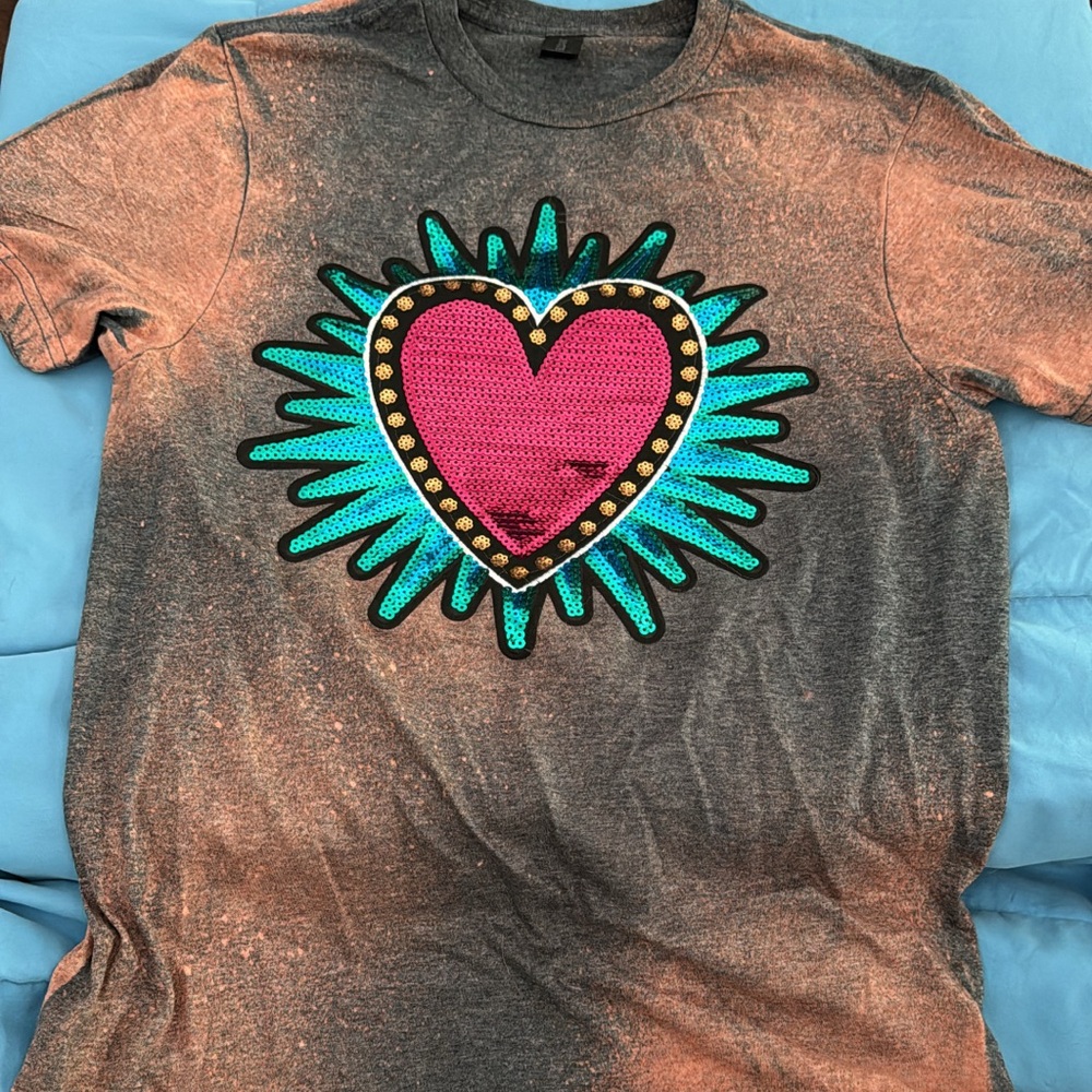 Bleached boutique shirt